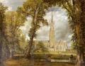 КОНСТЕБЛ, Джон. Вид на собор в Солсбери. 1823 г. 