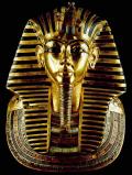 Маска фараона Тутанхамона. Золото. ХVIII династия, ХІV в. до н.э.  Египет. 