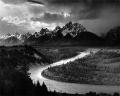 АДАМС, Энсел. Вершины Титона и река Снейк. 1942 г. 