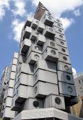 КИСЁ КУРОКАВА. Nakajin Capsule Tower building. Токио.  Япония. 1971 г. 