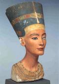 ТУТМЕС. Царица Нефертити. Известняк, высота 50 см. Ок. 1360 до н. э.  Египет. 