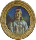 ЛАЙКМАА, Антс. Vigala neiu. Pastell, paber. 1905 г. 