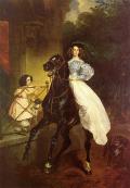 БРЮЛЛОВ, Карл. Всадница. 1832 г. 