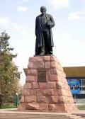 НАУРЗБАЕВ, Хакимжан. Памятник Абаю Кунанбаеву в Алма-Ате. Бронза, гранит.  Казахстан. 1960 г. 