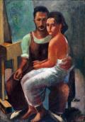 ГУТМАН, Нахум. Автопортрет с Дорой. 1932 г. 