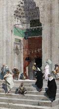 ХАМДИ, Осман. Перед Зеленой мечетью. 1882 г. 