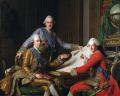 РОСЛИН, Александр. Король Швеции Густав III и его братья. 1771 г. 