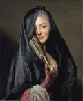 РОСЛИН, Александр. Дама под вуалью, жена художника. 1768 г. 