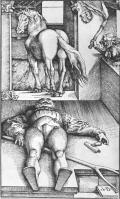 БАЛЬДУНГ, Ханс Грин. The Groom Bewitched. Woodcut. 1544 г. 