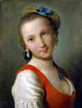 РОТАРИ, Пьетро. Девушка в красном платье. 1755 г. 