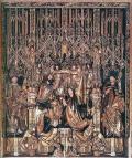 ПАХЕР, Михаэль. Алтарь церкви в Санкт-Вольфганге. 1471-1481 гг. Резная часть.  Австрия. 