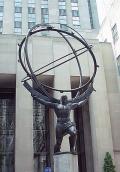 ЛИ ЛАВРИЕ. Atlas. Statue Rockefeller Center. New York City. Bronze.  США. 1937 г. 