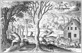 ТАРАСЕВИЧ, Александр. Ноябрь. Иллюстрация для "Розариума..." 1672-1677 гг. 