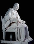 ГУДОН, Жан. Статуя Вольтера. Мрамор. 1781 г. 