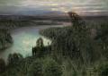 Васнецов, Аполлинарий. Северный край. Сибирская река. 1899 г. 