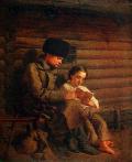 СИЛИВАНОВИЧ, Никодим. Солдат с мальчиком. 1866 г. 