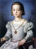 БРОНЗИНО, Аньоло. Портрет Биа Медичи, дочери Козимо I. 1542 г. 