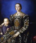 БРОНЗИНО, Аньоло. Элеонора Толедская с сыном. 1545 г. 