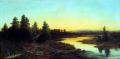 КАМЕНЕВ, Лев. Вечер на реке. 1865 г. 