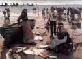 ФОРБС, Стэнхоуп. A Fish Sale on a Cornish Beach. 