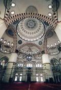 СИНАН, Мимар. Мечеть Шахзаде в Стамбуле. Интерьер. 1548 г. 