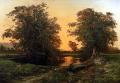БЮВЕЛОТ, Абрэм Луис Waterpool near Coleraine. Sunset. 1869 г. 