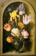 БОСХАРТ, Амброзиус Старший. Цветы в стеклянной вазе. 1619 г. 