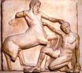 Битва Лапифа с кентаврами. Рельеф Парфенона в Афинах. 440 г. до н. э. 