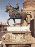 ДОНАТЕЛЛО. Памятник кондотьеру Гаттамелате в Падуе. 1447-1453 гг.  Италия. 
