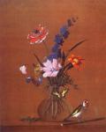 ТОЛСТОЙ, Ф. П. Букет цветов, бабочка и птичка. Акварель, белила. 1820 г. 