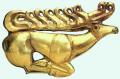 Фигура оленя. VII-VI в. до н.э., золото.  Скифское царство. 