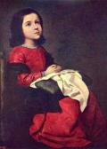 СУРБАРАН, Франсиско де. Отрочество Мадонны. 1660 г. 