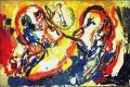 Karel Appel. Heads in Space. 1958 г. 