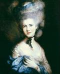 ГЭЙНСБОРО, Томас. Портрет дамы в голубом. Конец 1770-х гг. 