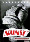Афиша выставки "Entartete "Kunst" в Мюнхене.  Германия. 1937 г. 