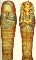 Саркофаг Тутанхамона. 1340 г. до н. э.  Египет. 