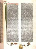 Страница из Библии Гутенберга. 1452-1455 гг. 