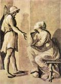КАРПИ, Уго да. Hero and Sibyl. 1518 г. 